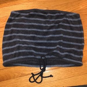 Navy and Light Blue Tube Top